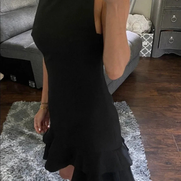 Keepsake Borderline black mini dress flared bottom XS - Picture 9 of 11